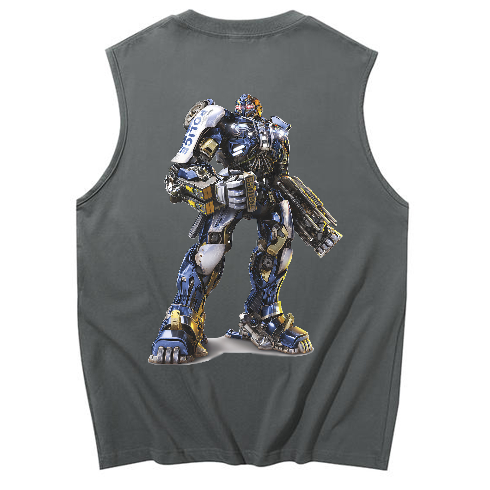 （画像用） Transformers トランスフォーマー コットン100％タンクトップ（背面プリント）